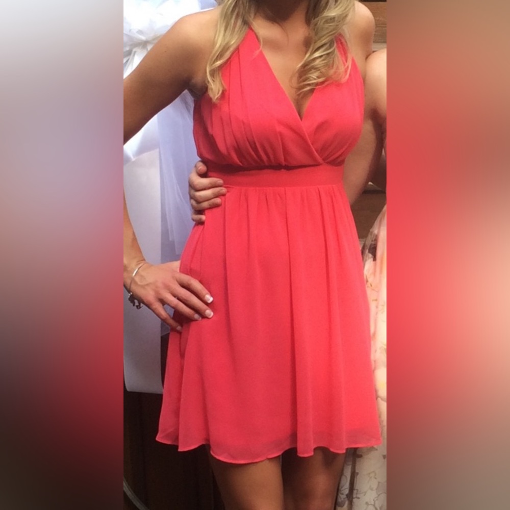 Express Coral Mini Dress